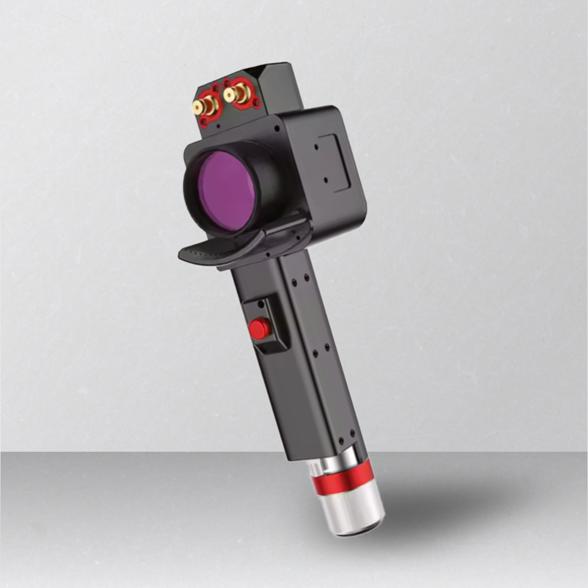 Szczegółowy widok głowicy lasera czyszczącego