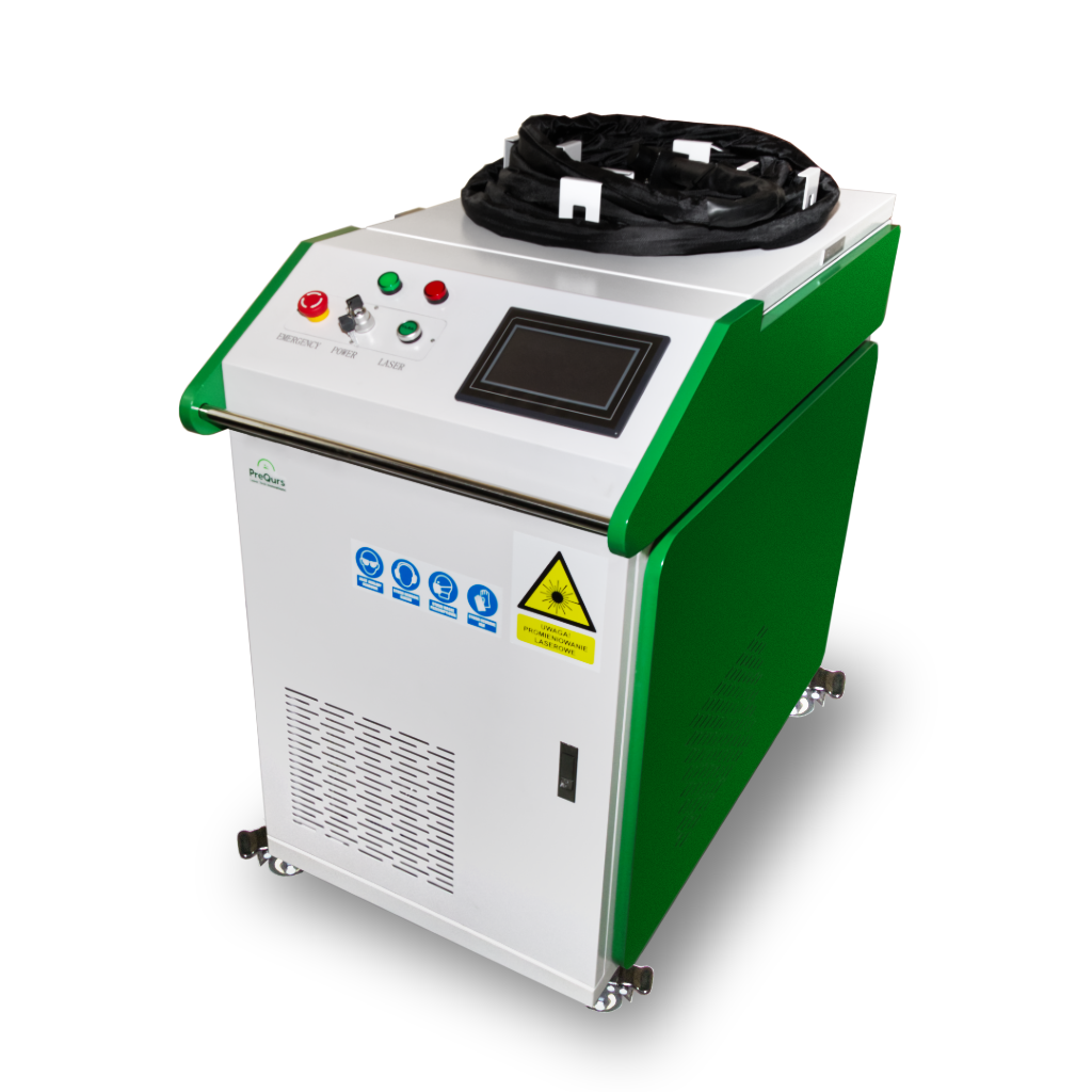 Impulsowa Oczyszczarka laserowa o mocy 500 W chłodzony wodą. Dedykowany do zastosowań przemysłowych, przeznaczone do długotrwałych procesów czyszczenia powierzchni metalowych oraz niemetalowych.