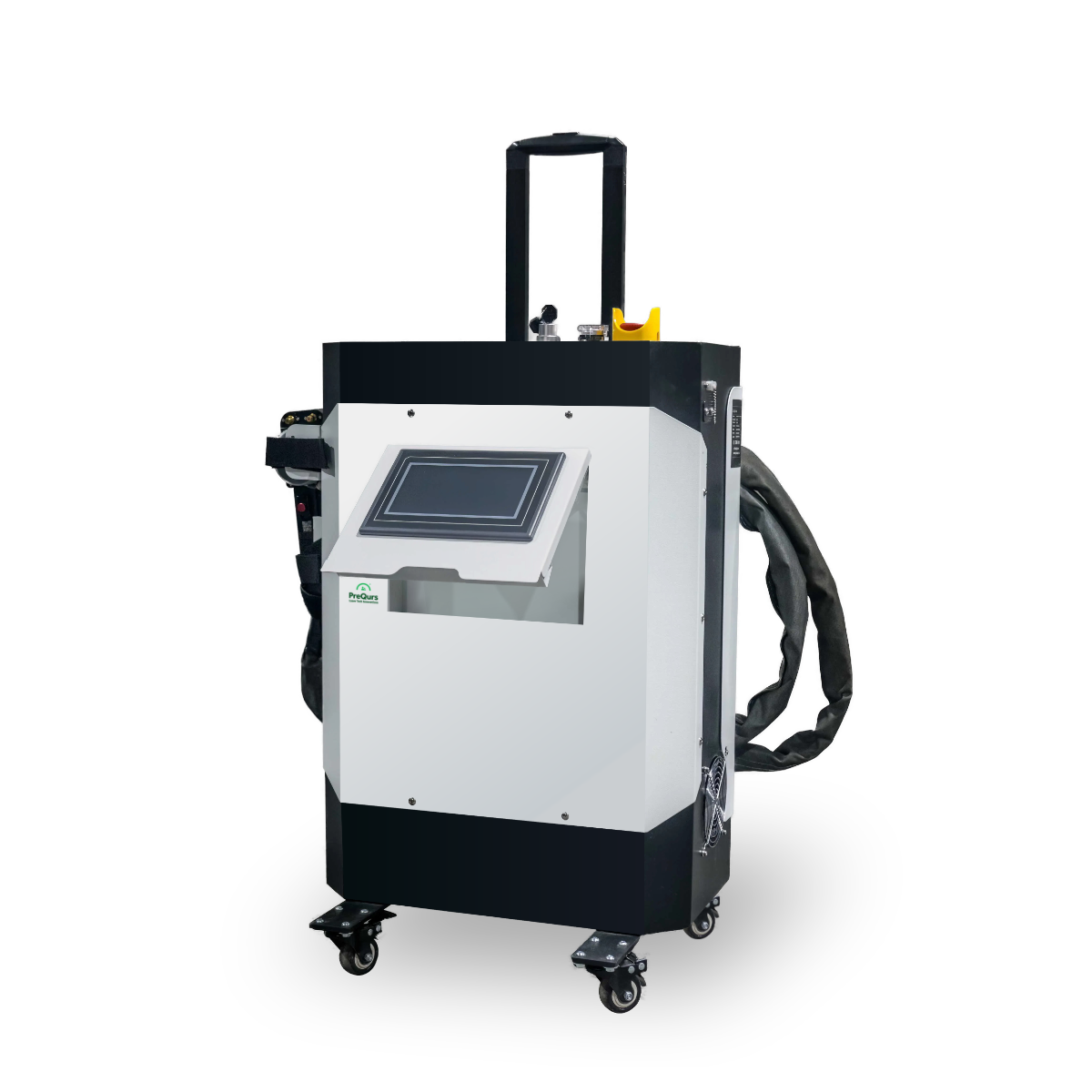 Lekka i mobilna oczyszczarka laserowa o mocy 500 W – to nowoczesne oraz efektywne narzędzie do usuwania powłok lakierniczych, korozyjnych, technologicznych, osadów organicznych oraz innych zanieczyszczeń z powierzchni metalowych i niemetalowych.