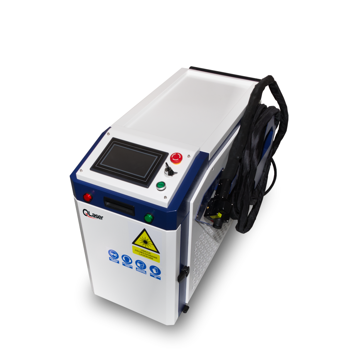 Oczyszczarka laserowa o mocy 3 000 W CW (Continuous Wave) to wydajne urządzenie przemysłowe przeznaczone do szybkiego usuwania rdzy, farb, zgorzeliny oraz innych zanieczyszczeń z powierzchni metalowych i konstrukcyjnych. 